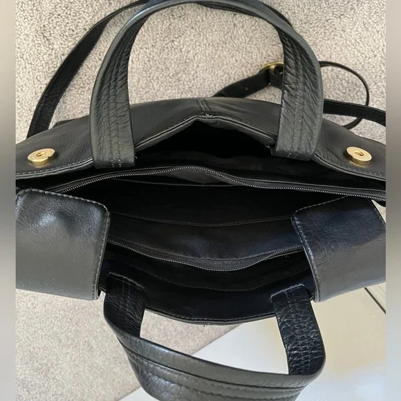 Hobo International Black Leather Tote Bag - Picture 9 of 12